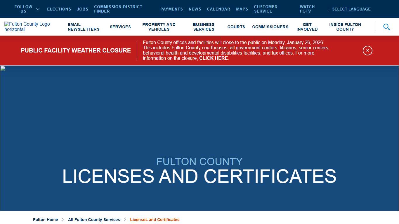 Licenses and Certificates